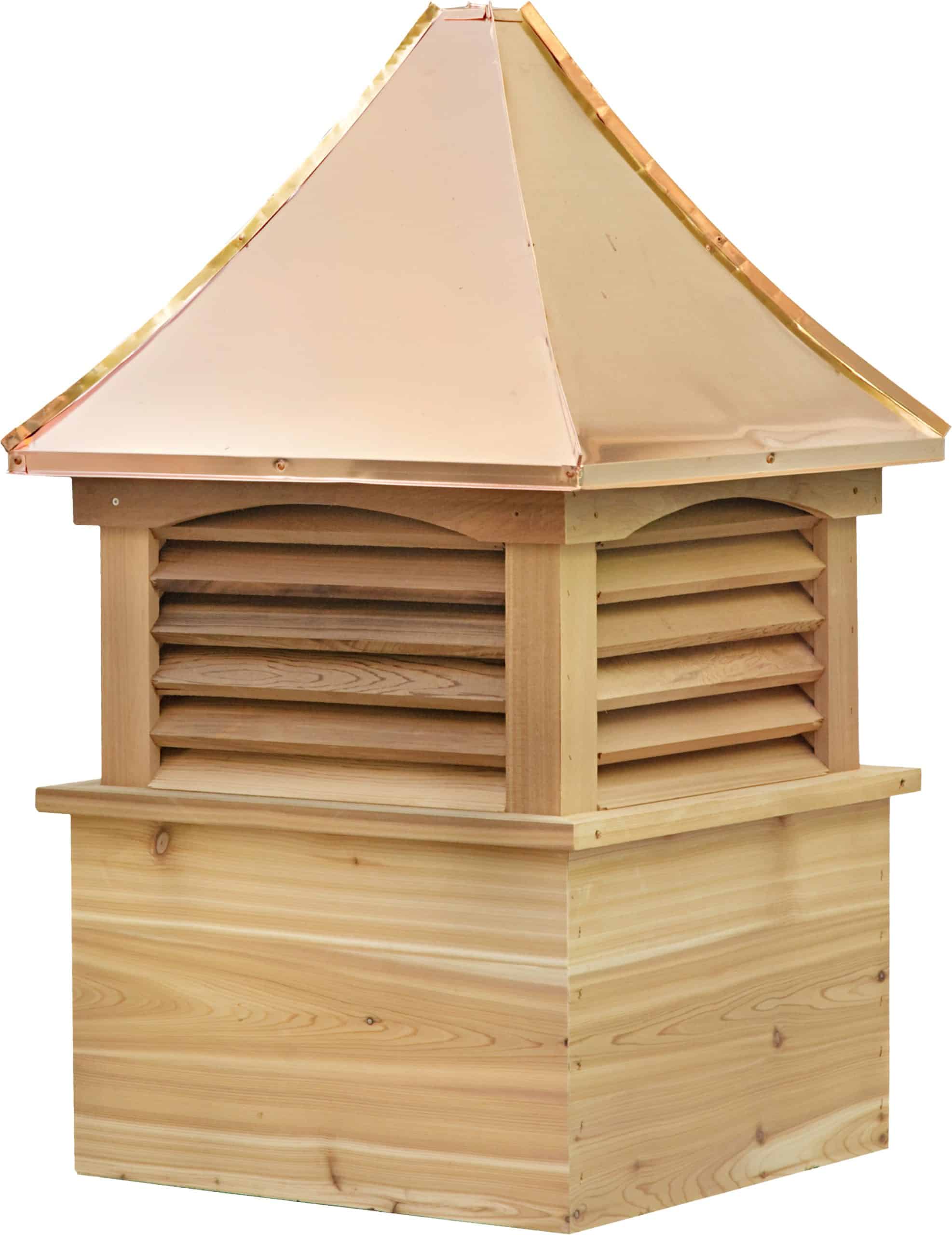 wood copper cupola roof