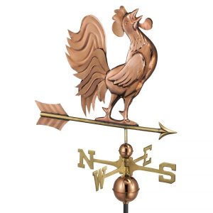 The Crowing Rooster Weathervane – Pure Copper