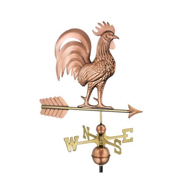1973p proud rooster weathervane pure copper