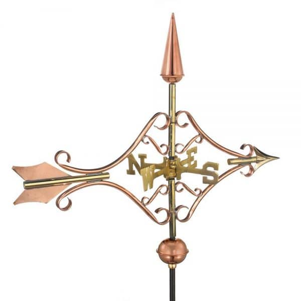 8842pr victorian arrow cottage weathervane pure copper